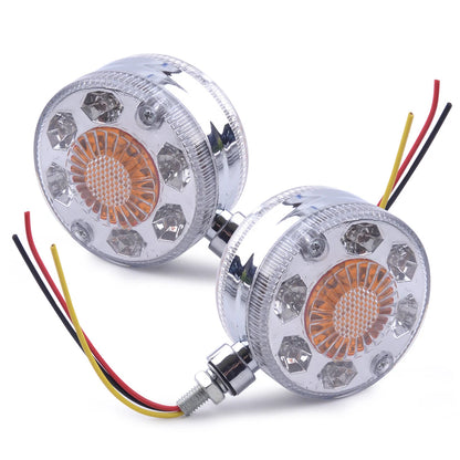 24V LED Double Face Round Side Marker Lights for Car Tail Turn Signal