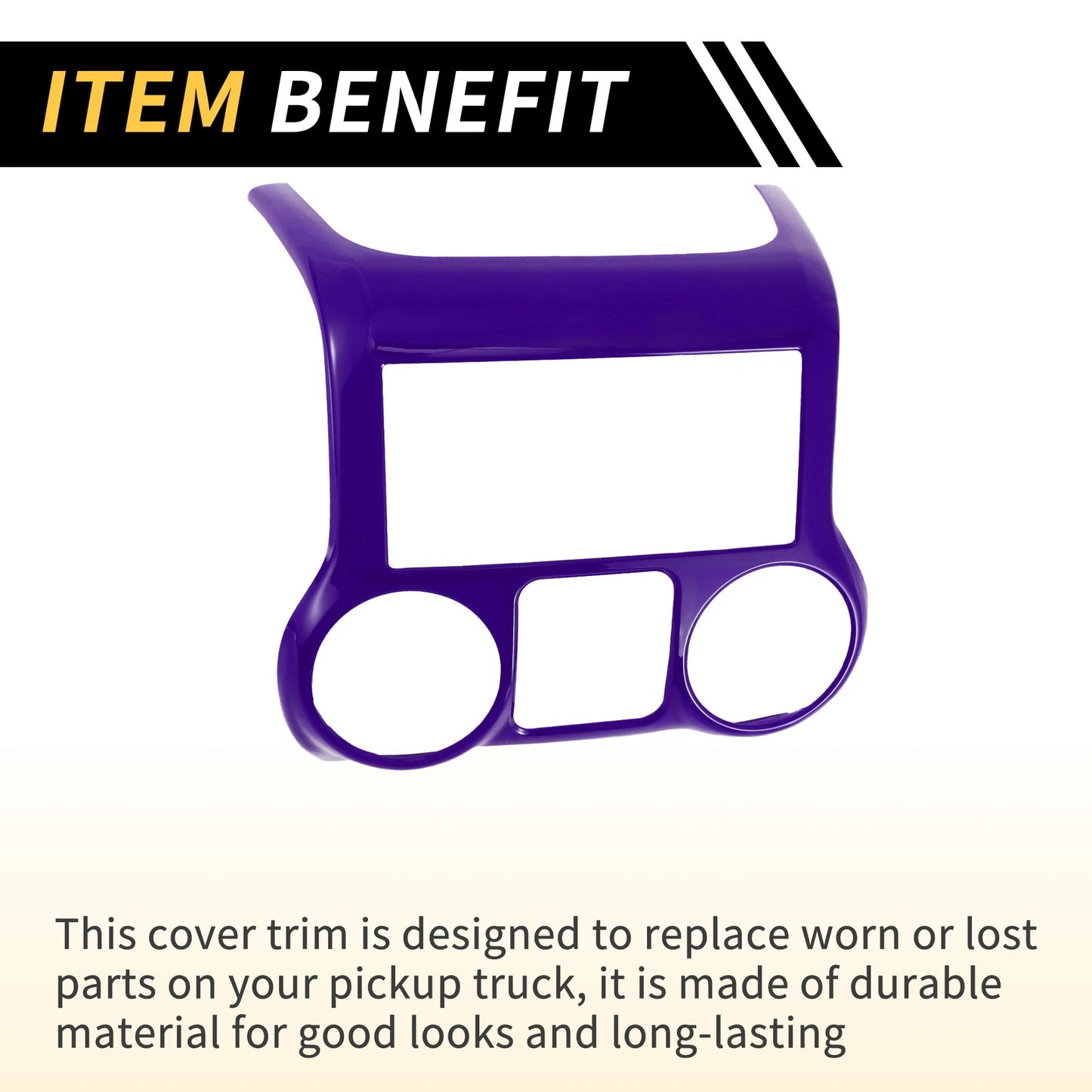 Console Dashboard Cover Trim for Jeep Wrangler JK JKU (2011-2017) Purple