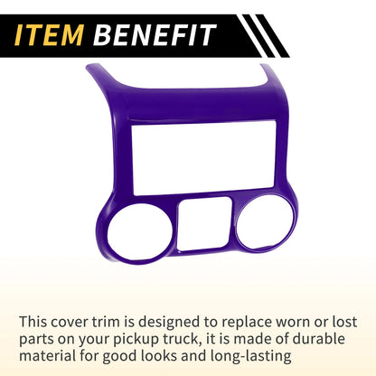 Console Dashboard Cover Trim for Jeep Wrangler JK JKU (2011-2017) Purple