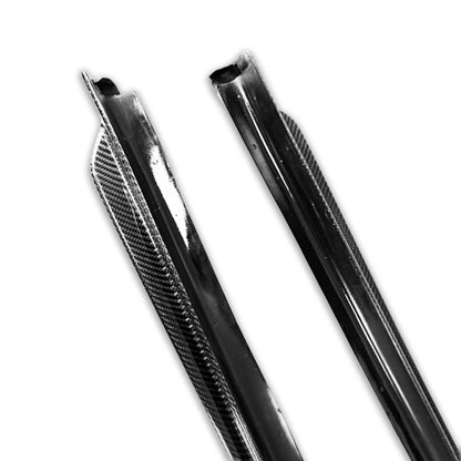 3 x Carbon Fiber Side Skirt Extensions for BMW 5 Series F10 (2010-2016)