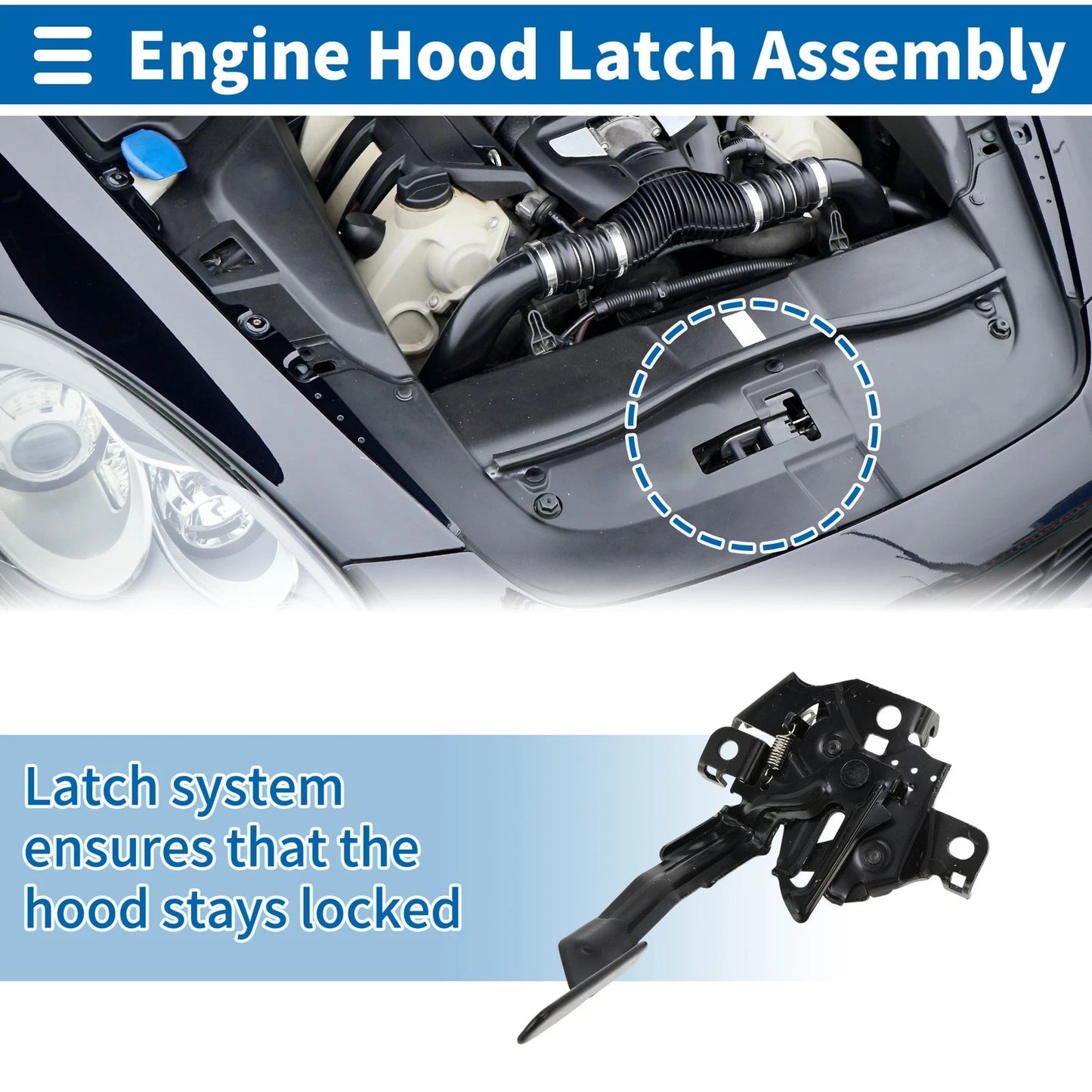Bonnet Latch Assembly for Toyota RAV4 (2013-2018) - 1 x Quality Replacement