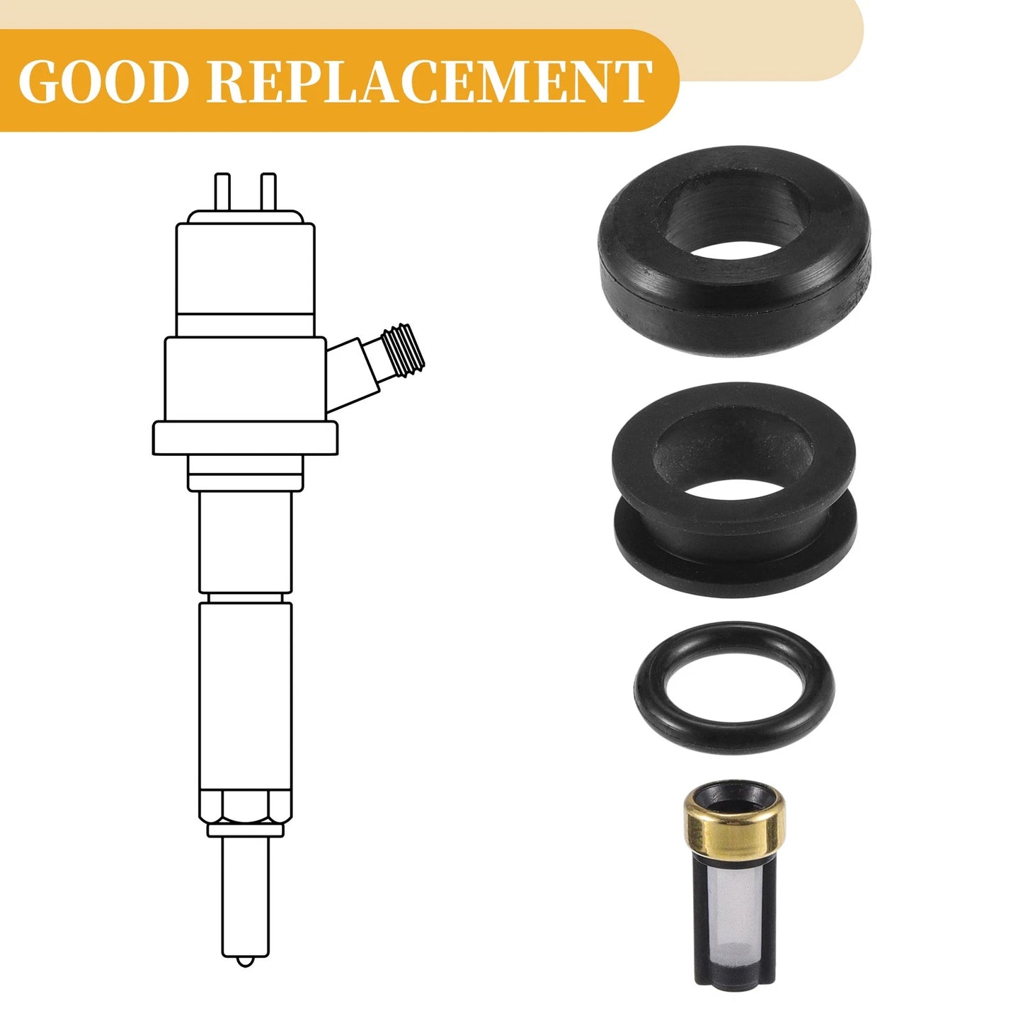 6 x Fuel Injector O Rings for Toyota Supra 3.0 (1993-1998)