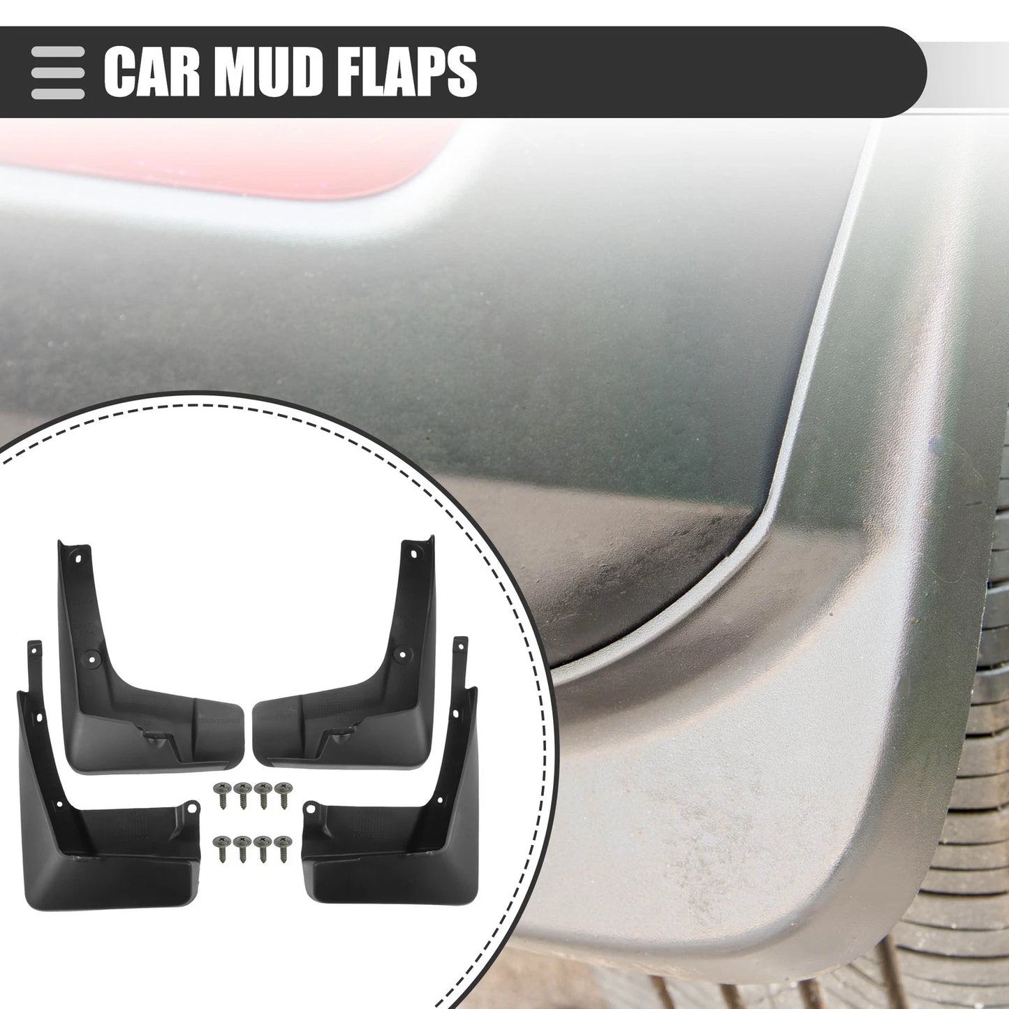 1 x Set Mud Flaps, Splash Guards for Toyota Corolla (2014–2017)