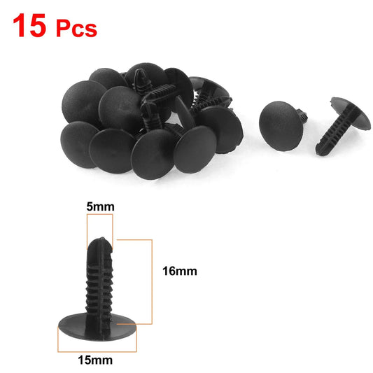 15 x 5mm Hole Plastic Rivets for Toyota Car Trim Boot Clips