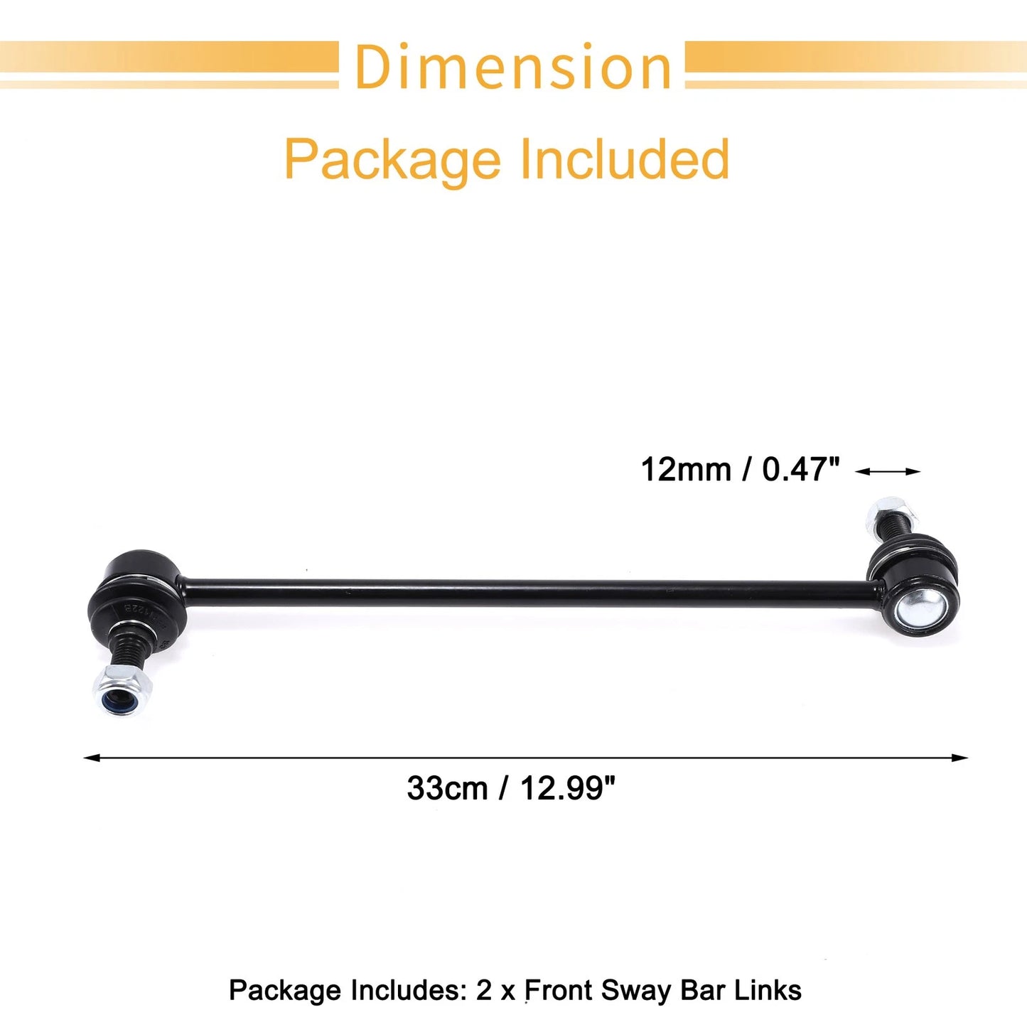 Front Stabiliser Sway Bar Link Kit with Bushing for Toyota Sienna (2004-2010)