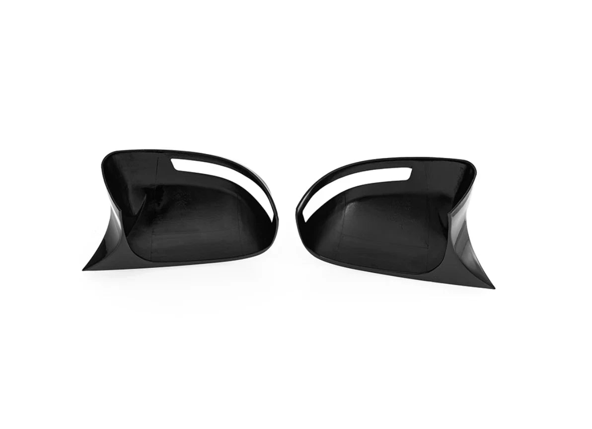 Glossy Black Ox Horn Rearview Mirror Lid Cover Trim for Honda Civic (2012-2015)