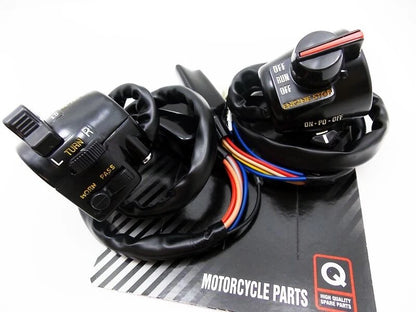 Left Right Handlebar Switch Block Assembly Set for Kawasaki KZ900B (1976)