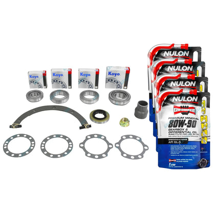 Rear Diff Rebuild Kit + Oil for Toyota Landcruiser HDJ100 HZJ105 UZJ100 (1998-2002)