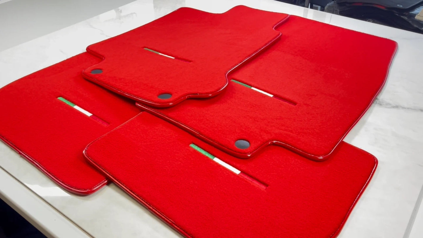 Premium Red Floor Mats for Maserati Granturismo (2008-2020)