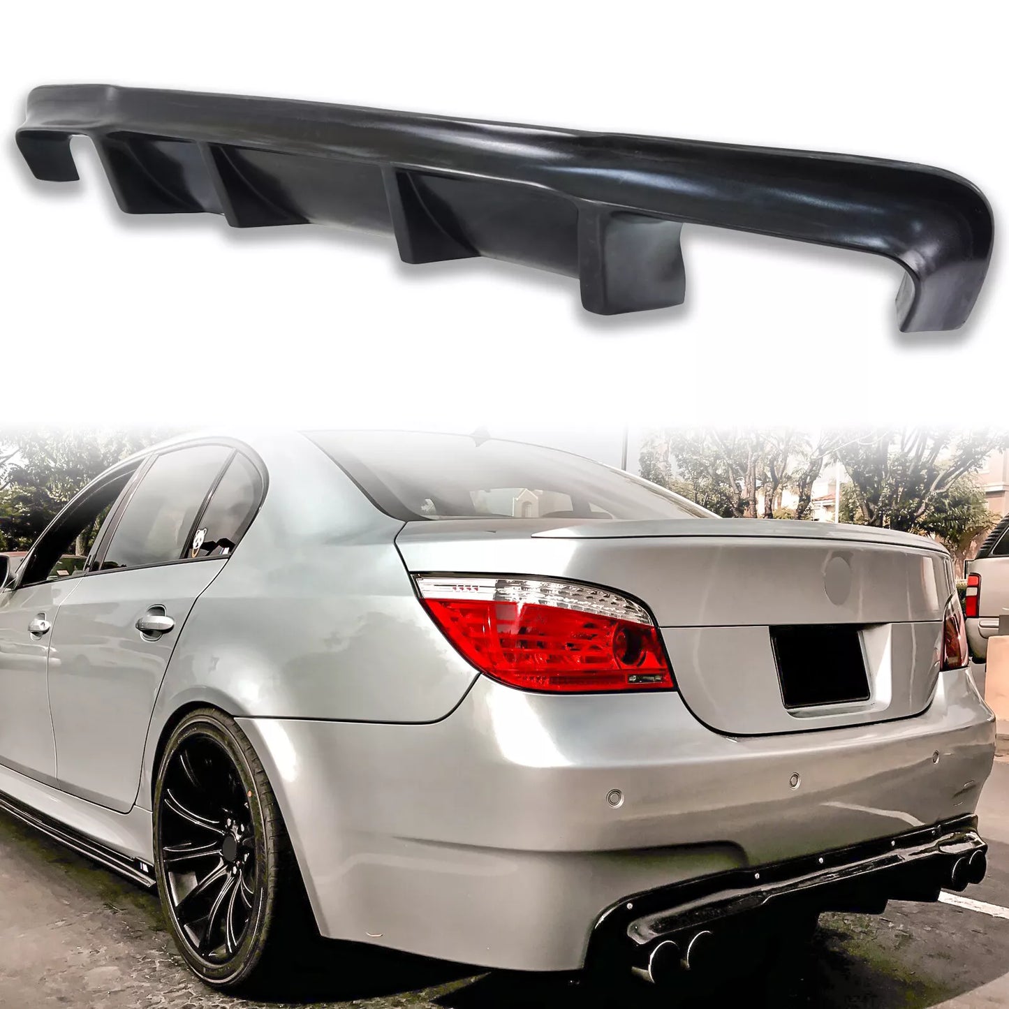 Rear Bumper Diffuser Cover for BMW 5 Series E60 M5 (2005-2010)