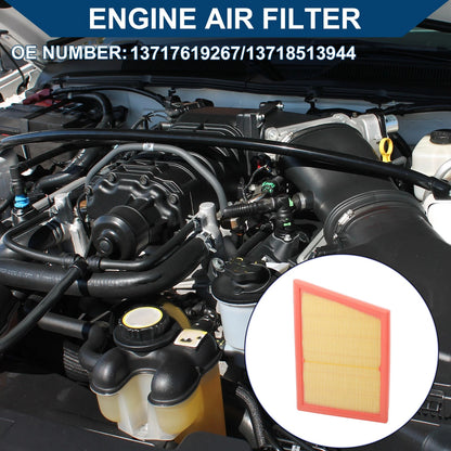 1 Pcs Engine Air Filter for BMW 228i Gran Coupe Base 2.0L L4 - Gas (2021-2024)