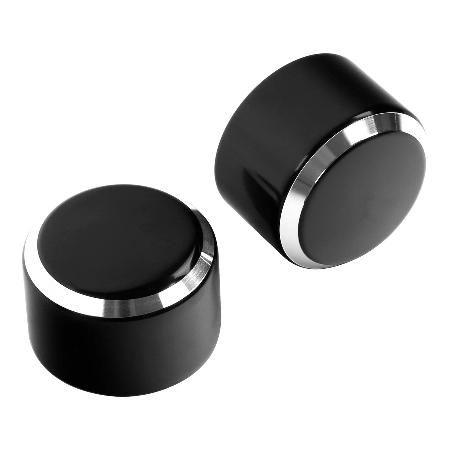 Black Front Axle Nut Covers for Harley Electra Road Glide Sportster