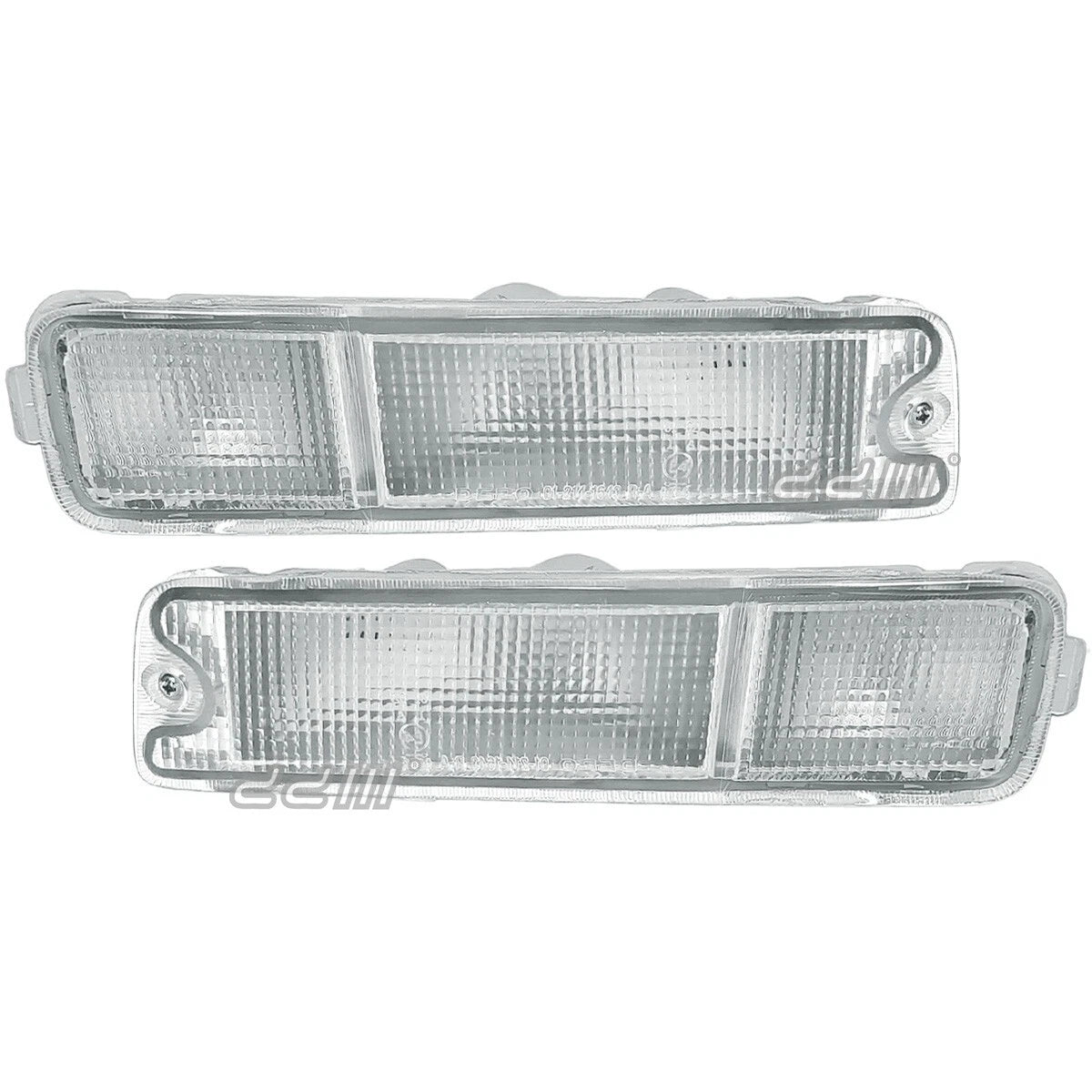 Clear Front Bumper Light Bar Lamps for Mitsubishi Triton MK (1996-2006)