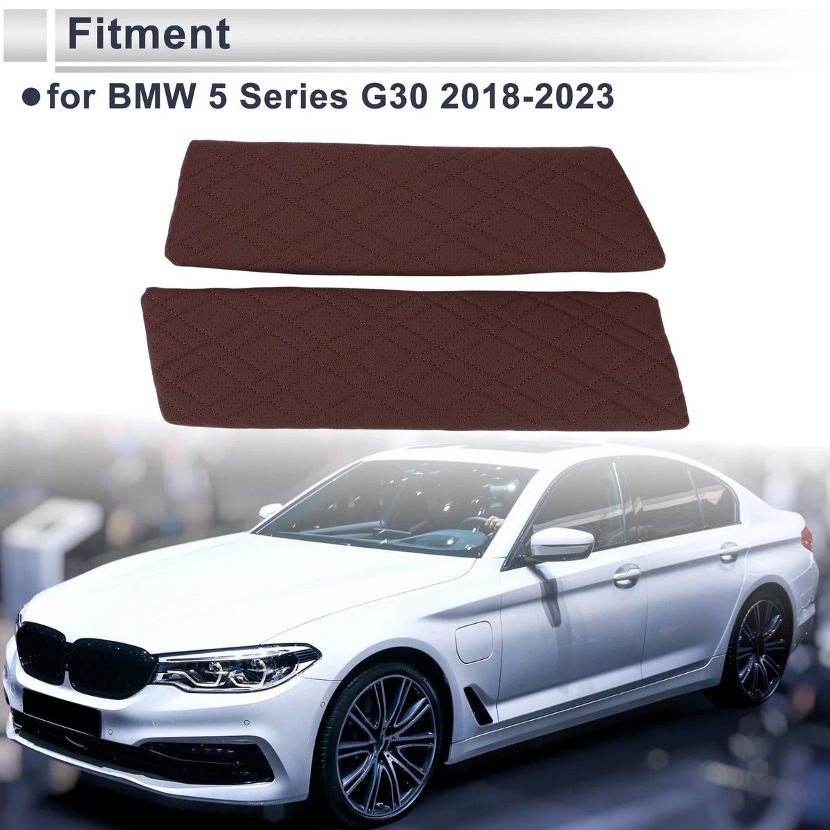 Center Console Cover for BMW 5 Series G30 (2018-2023) Dark Red - 1Set