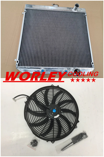 Aluminum Radiator & Fan for Ford Falcon XR XT XW XY (1966-1976)