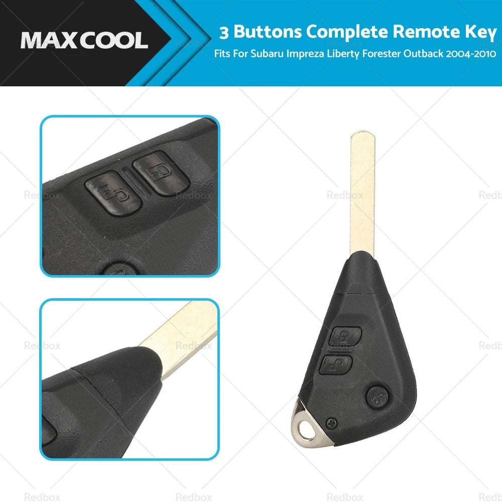 3B Remote Key for Subaru Impreza, Liberty, Forester, Outback (2004-2010)