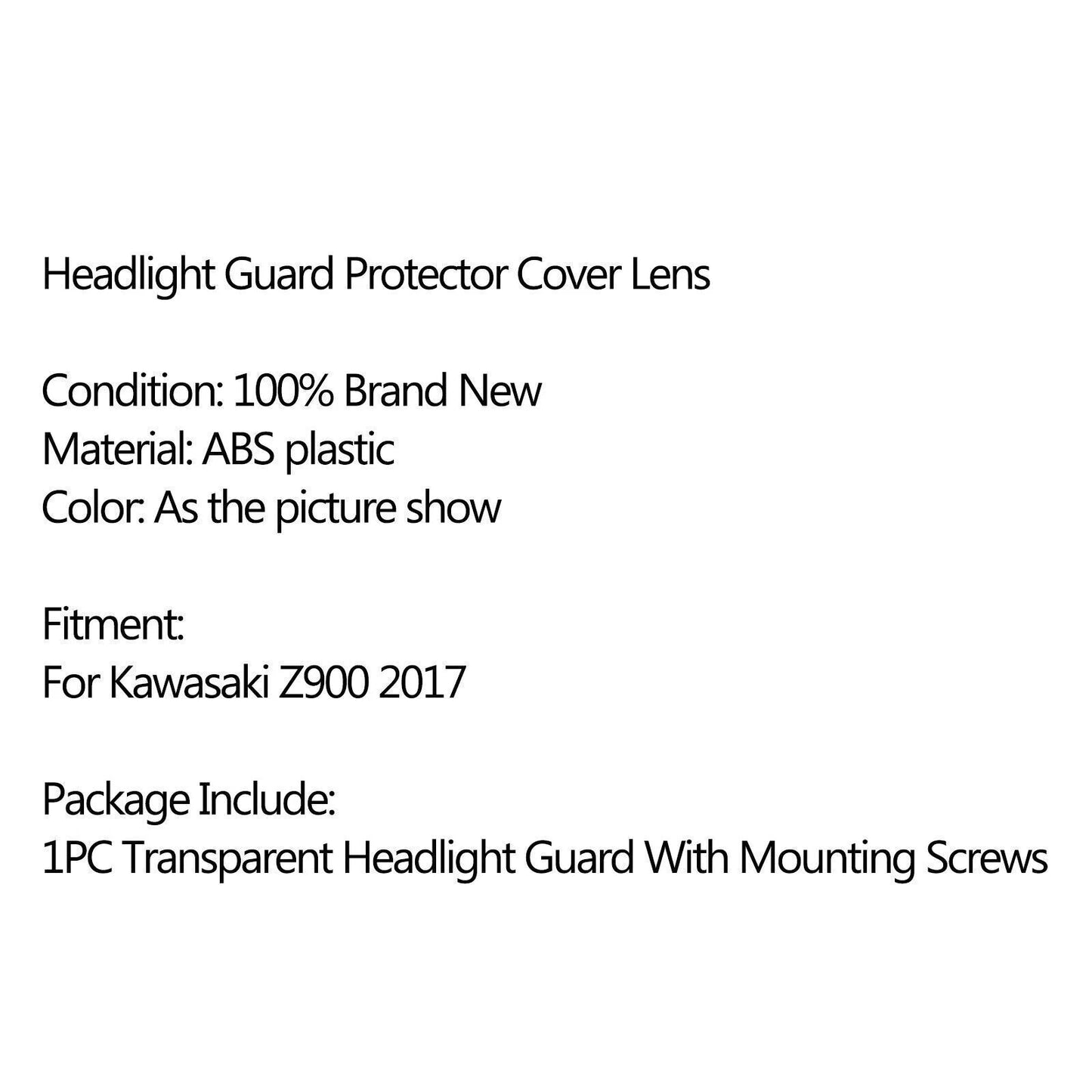 Headlight Lamp Cover for Kawasaki Z900 (2017)