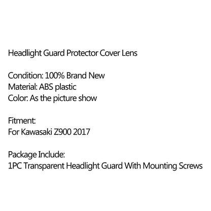 Headlight Lamp Cover for Kawasaki Z900 (2017)