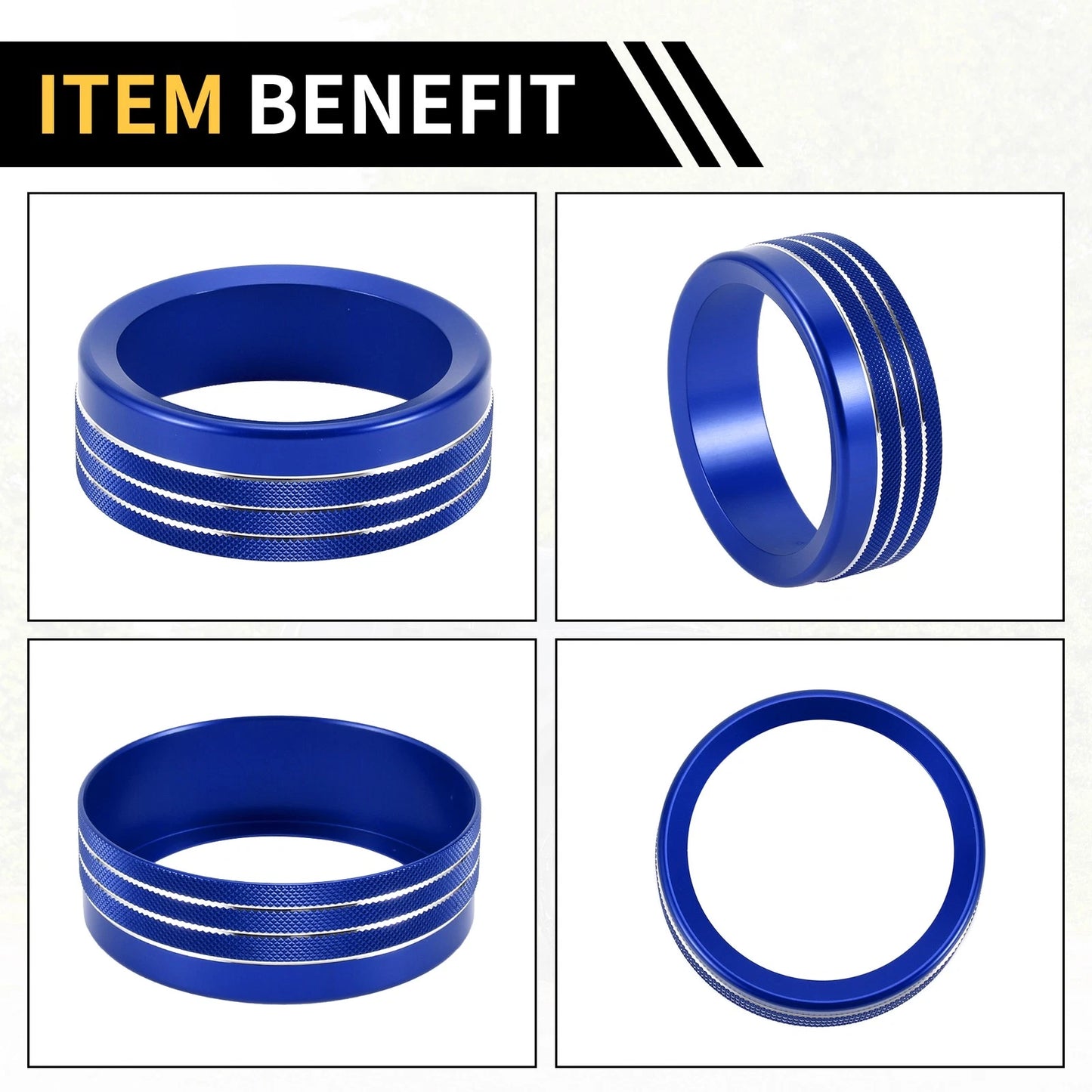 Gear Shift Control Knob Cover Ring for Ford Maverick (2022) - Blue 1 x Pc