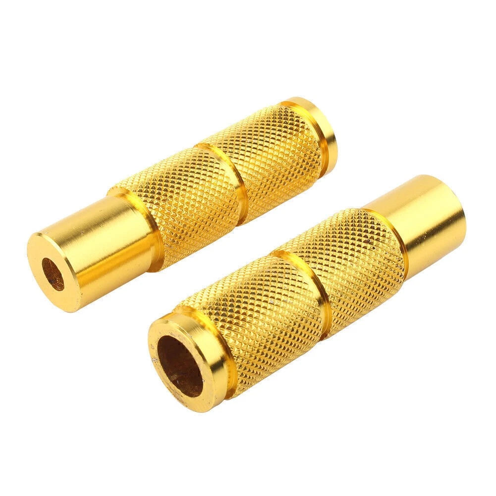 Universal Motorcycle Bike Pegs Footpegs Rear Set Pedals for Racing Yellow