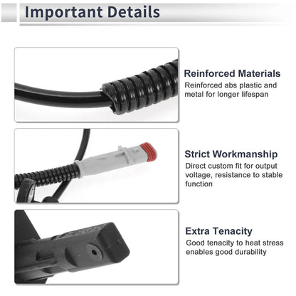 ABS Wheel Speed Sensor 2 x Front Left/Right for Buick Cascada (2016–2019)
