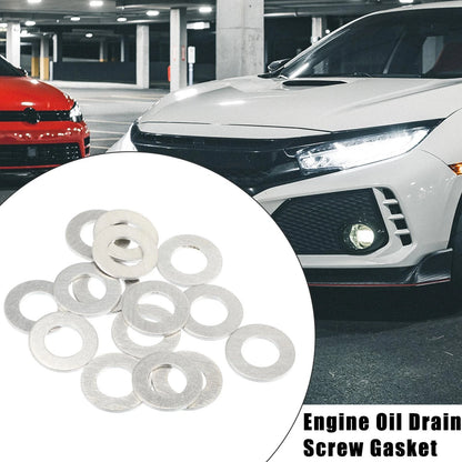 15 Pcs M12 Engine Oil Drain Screw Gaskets for Toyota Prius (2001-2005)