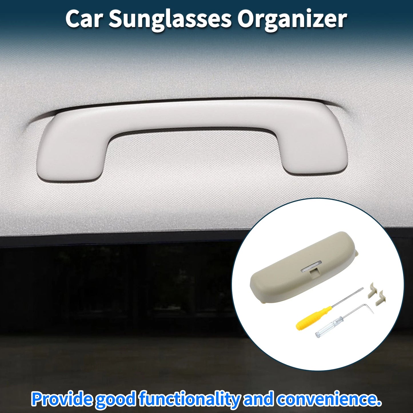 Sunglasses Case for Toyota RAV4 Eyeglasses Holder Storage Box (2019-2023)
