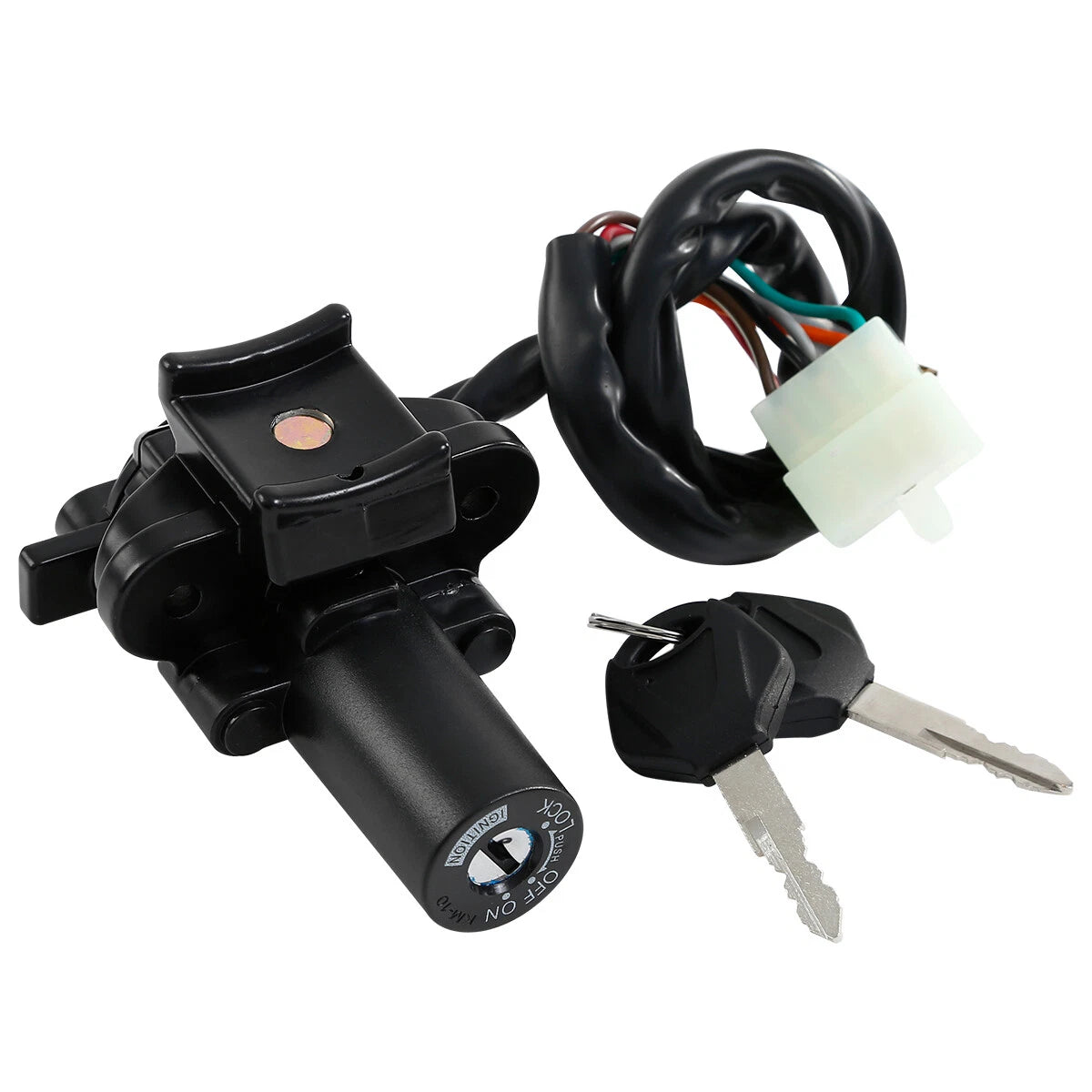 Black Ignition Switch & Key Set for Kawasaki ZX6R ZX9R (2000-2002, 1994-2003)