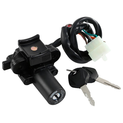 Black Ignition Switch & Key Set for Kawasaki ZX6R ZX9R (2000-2002, 1994-2003)
