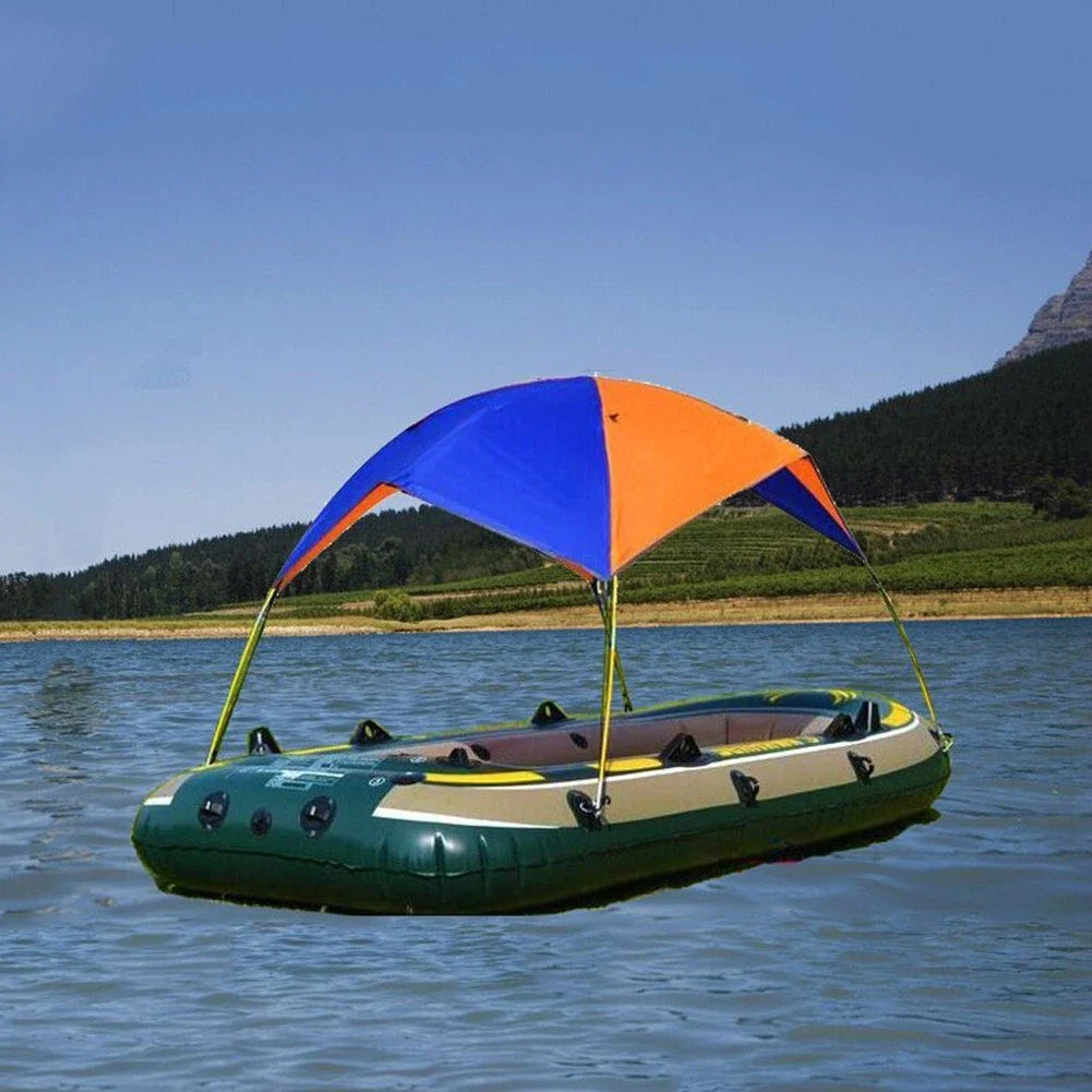 Lightweight Tent Shelter with UV Protection for 2-Person Inflatable Boat