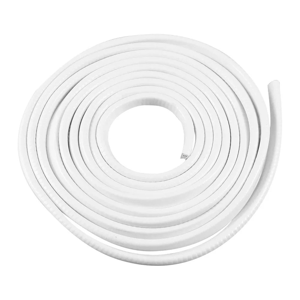 10m White Door Edge Protection Strips for Car - Rubber Edge Guards