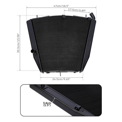 Black Radiator Cooler for Honda CBR1000RR (2006-2007)