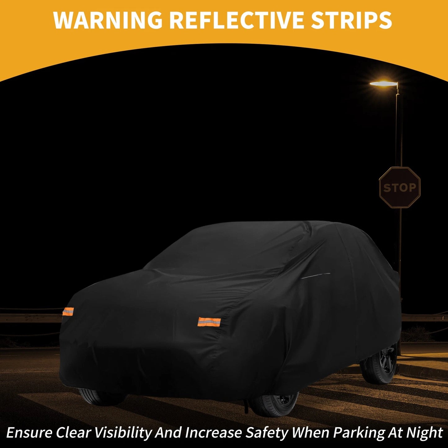 Waterproof All Weather Car Cover for Toyota RAV4 (2019-2023) - Black 210D-PU