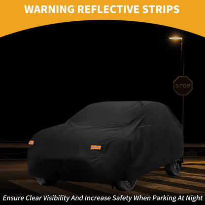 Waterproof All Weather Car Cover for Toyota RAV4 (2019-2023) - Black 210D-PU