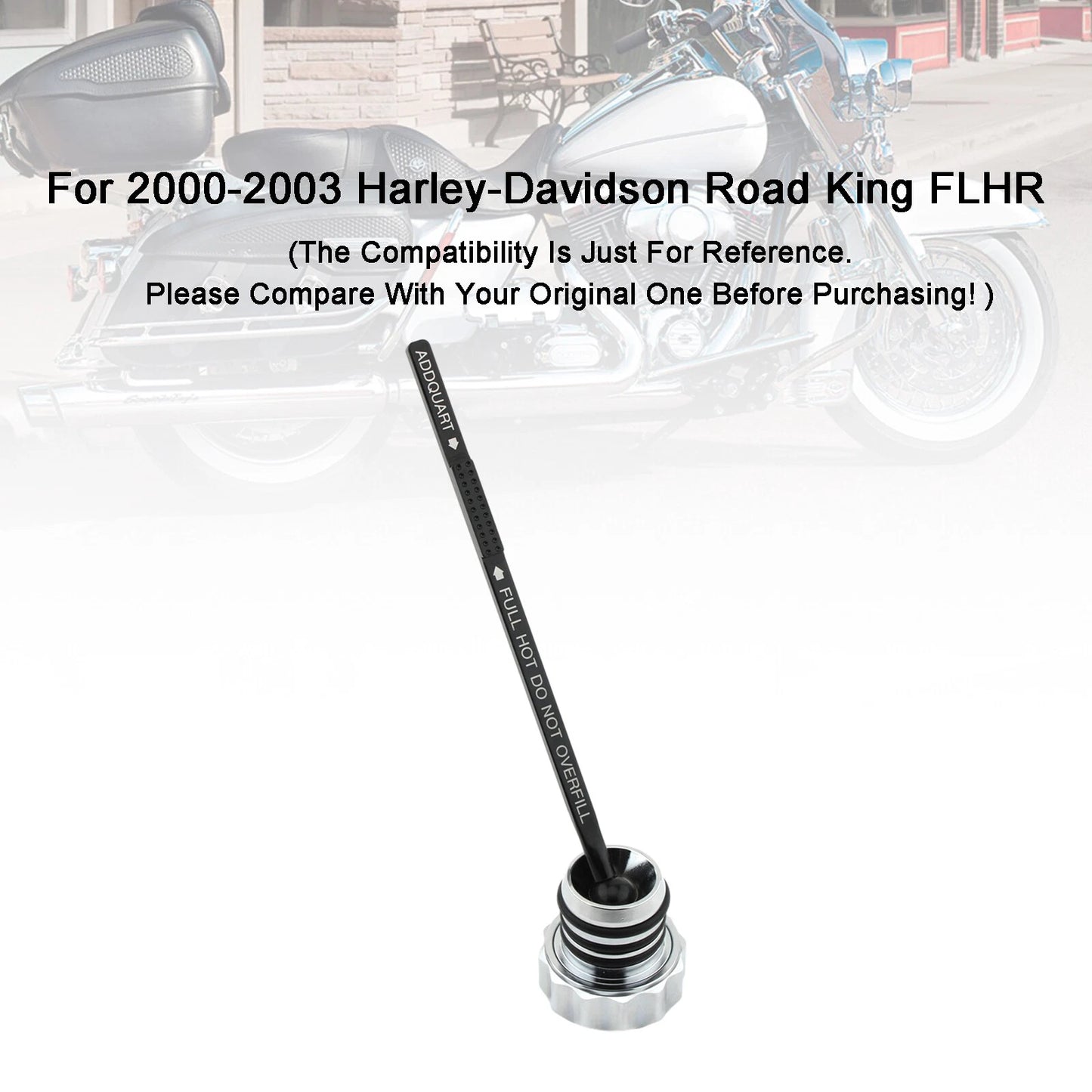 Dipstick Fuel Cap for Harley Touring, Road King, Electra Glide (2000-2006)