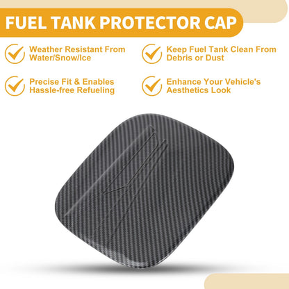 Fuel Tank Door Cap  Adhesive Carbon Fiber for Toyota Highlander (2022-2025)