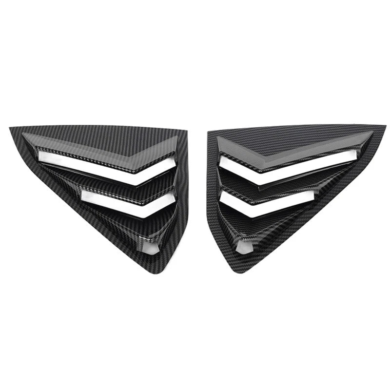 Carbon Fiber Quarter Rear Window Louver Covers for Corvette C8 (2020-2024)
