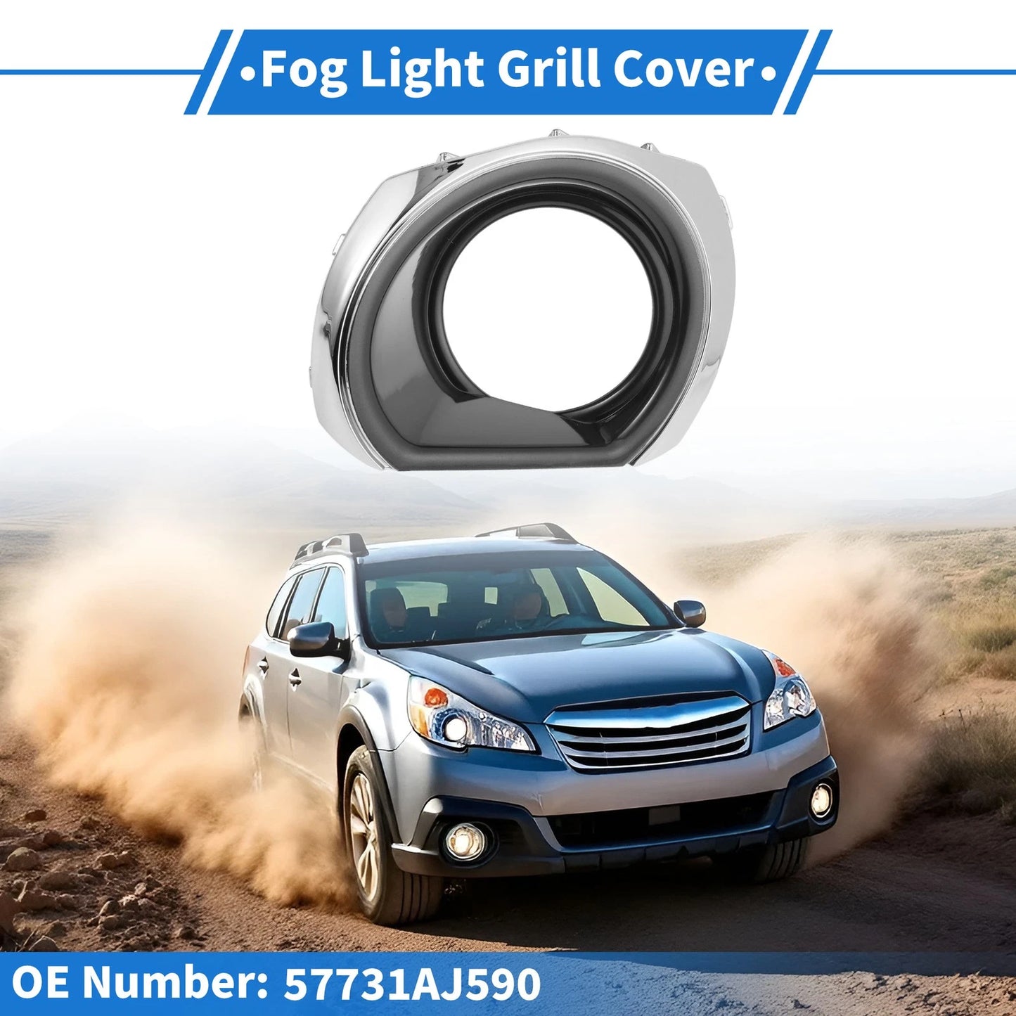 Front Right Fog Light Grill for Subaru Outback (2010-2012)