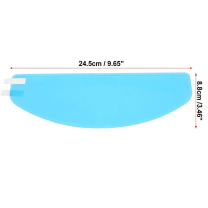 Anti Rain Film 9.65x3.46in Lens Shield Sticker for Motorcycle Helmet