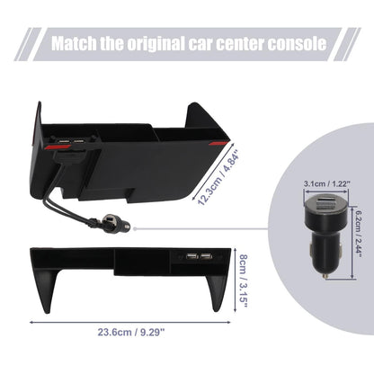 1pcs Black Center Console Box Organizer for Toyota RAV4 (2019–2021)