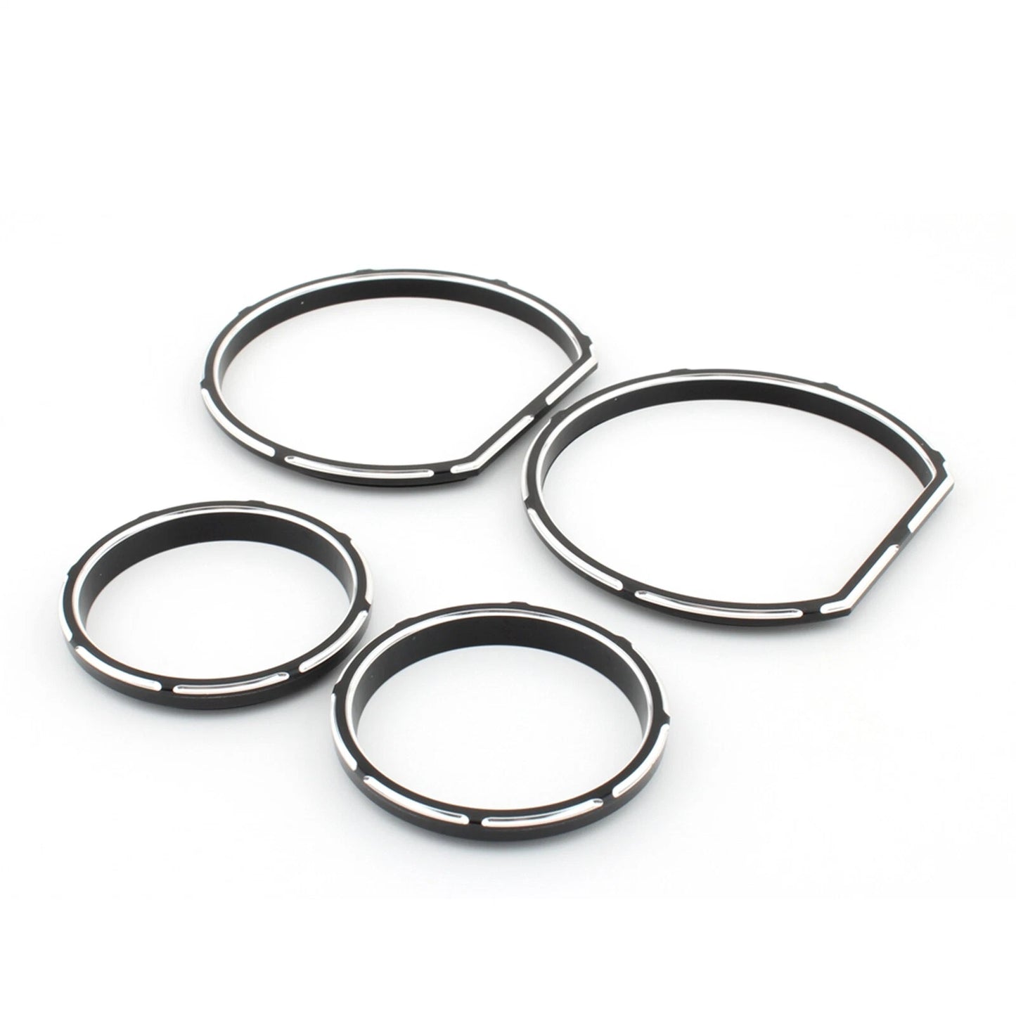 4pcs Gauge Bezel Kit for Harley Tri Glide (2014-2023)