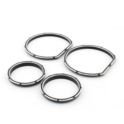 4pcs Gauge Bezel Kit for Harley Tri Glide (2014-2023)