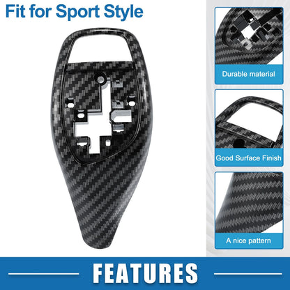 Gear Shift Lever Cover for BMW 1 2 3 4 5 6 7 Series X3 X4 Carbon Fiber (2006-2023)