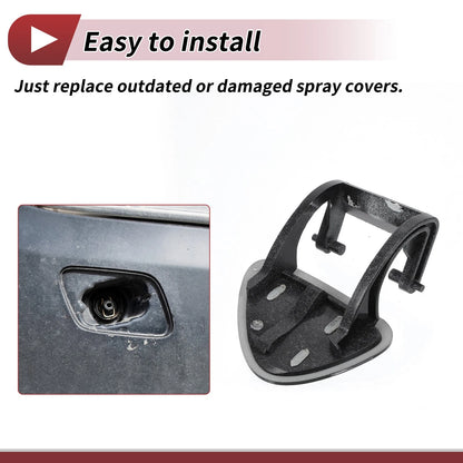 Front Left Washer Nozzle Cover for Mercedes-Benz E320 (1994-2006) Silver