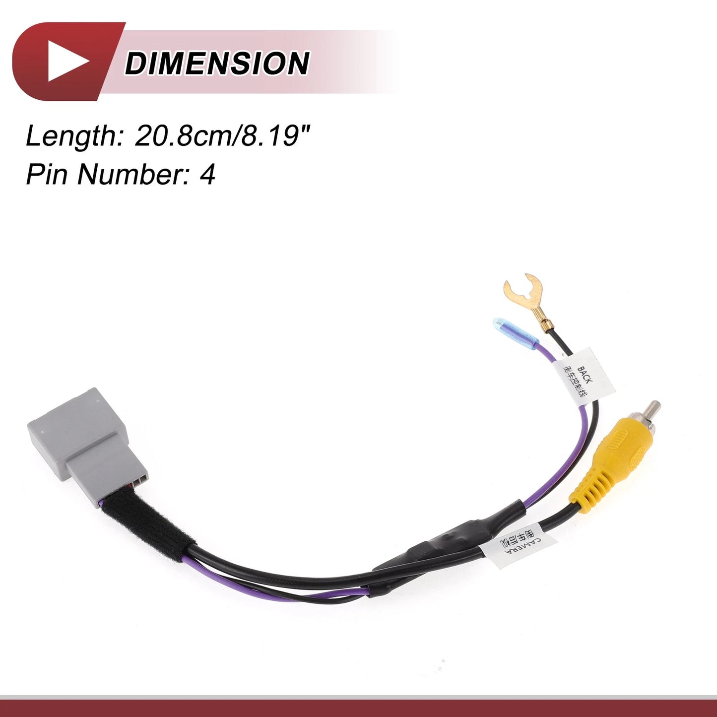 Rear View Camera Adapter Wire Harness Cable for Honda CR-V (2013-2015)