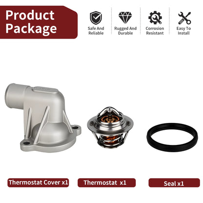 2 x Thermostat Cover and Thermostat for Polaris Sportsman XP 850 (2009–2014)