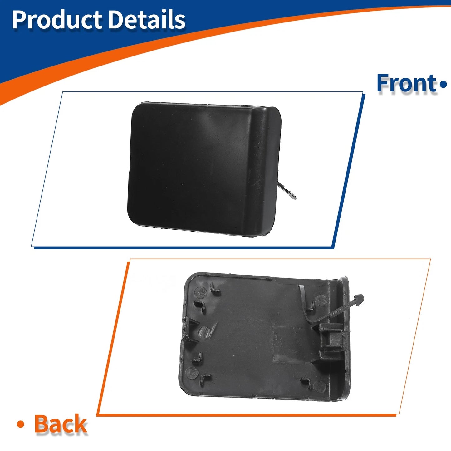 Front Bumper Tow Hook Cap for Nissan Qashqai Dualis (2007-2013)