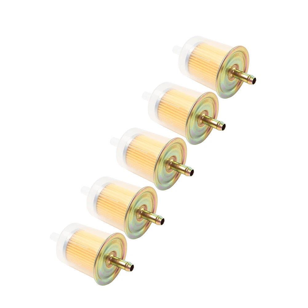 5 Pcs 3/8" Inline Gas Fuel Filter for Universal Motorcycle (No Year)