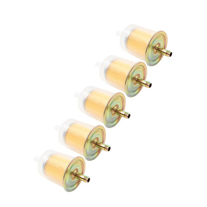 5 Pcs 3/8" Inline Gas Fuel Filter for Universal Motorcycle (No Year)