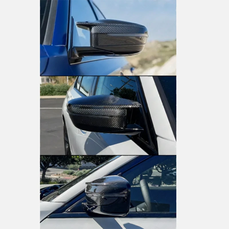 Real Carbon Fiber Side Mirror Cover Cap Replace for BMW G87 G80 G82 G83 M2 M3 M4
